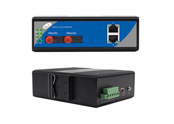 Cheap 10/100Mbps Ring Loop Ethernet Fiber Switch with 2 Fiber and 2 Ethernet Ports for sale