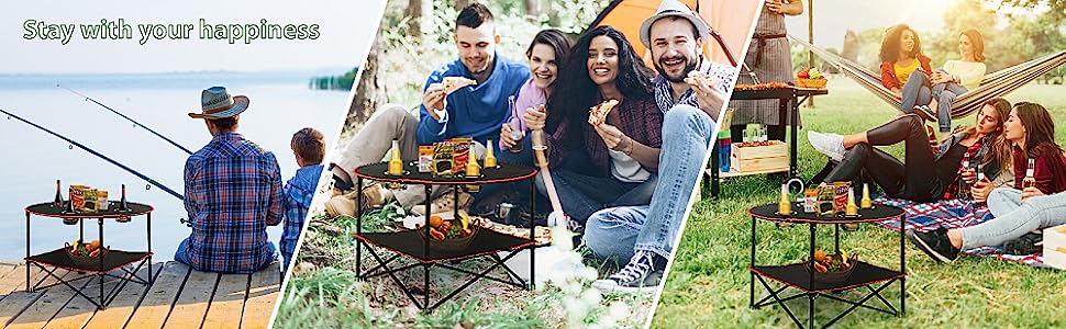 round camping table