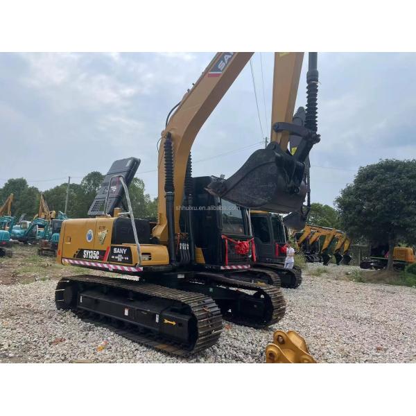 USED 13 TON EXCAVATOR SANY 135 CHINA MADE EXCAVATOR SANY ORIGINAL SANY 135 WITH CHEAP PRICE