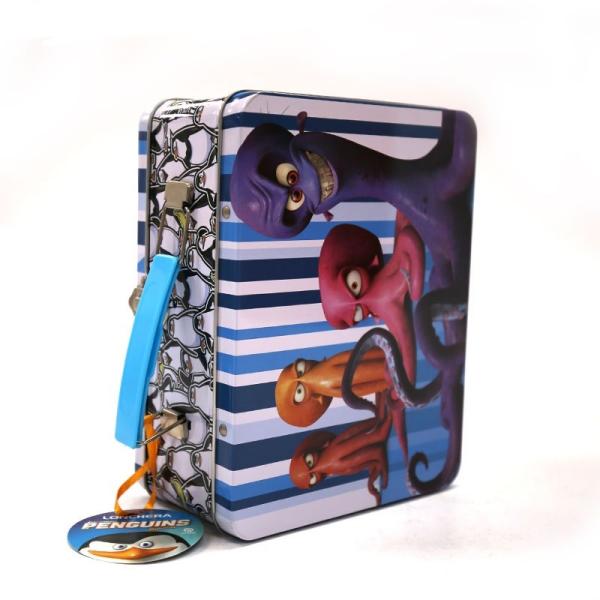 Cheap Retro Printed Tin Lunch Box for Kids for sale