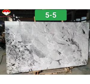 Best Modern Ink Painting Marble Big Slab Honed Grey Wall Panel and Kitchen Countertop Tile wholesale