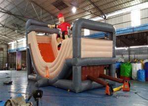 China Outdoor Durable Commercial Inflatable Slide , Cheap Inflatable Surf N Slide With Customized Size on sale