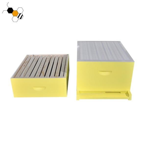 20mm Thickness Fir Painted Yellow Langstroth Bee Hive