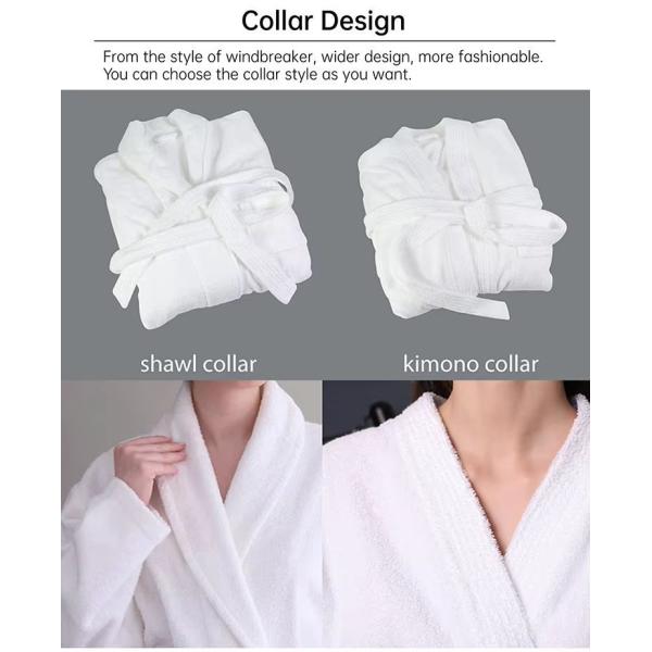 Factory Directly Sale High Quality 100% Cotton Hotel Waffle Bathrobe