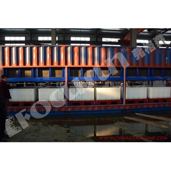Water Cooling Direct Cooling System Containerized Ice Block Making Machine 10 ton/day