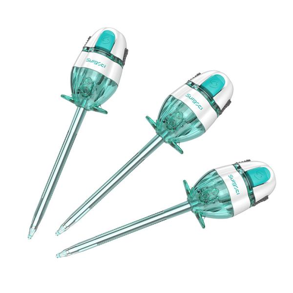 Cheap Disposable Plastic Non Valve Trocar and Cannula 5mm EO Sterilized for sale