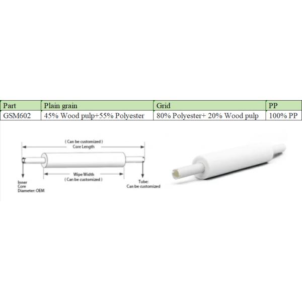 Dust Free SMT Wiper Roll For MINAMI Machine Reusable GSM602 Series