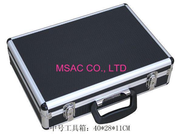 Cheap Detachable Aluminum Tool Case / Hand Tool Boxes MM MDF With Black Diamond ABS Panel for sale