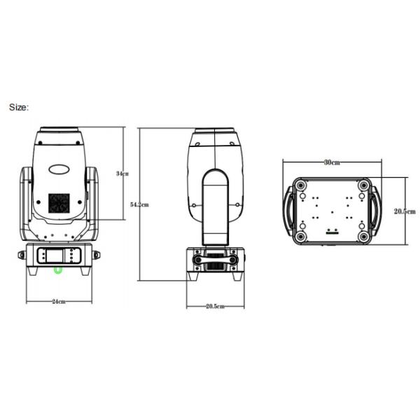 Spot Wash 3in1 Beam 280w Moving Head 17CH For Nightclub Party Wedding