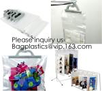PVC/EVA Plastic Cloth Underwear Hanger Packaging Bag With Snap Button,Eco