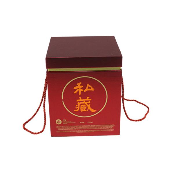 OEM Corrugated Packaging Box With Handle FSC ISO certificate
