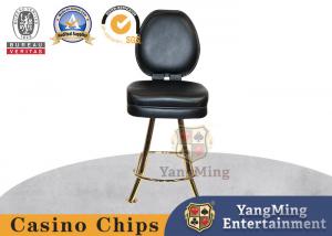 Best Roulette Poker Table Stainless Steel High Foot Titanium Casino Rotating Chair wholesale