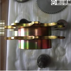 Best Standard 45C Steel Double Chain Sprocket Yellow Zincing Surface Treating wholesale