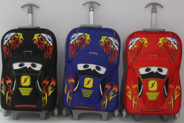 Cheap 3d car child trolley luggage bag female primary school students trolley school bag h for sale