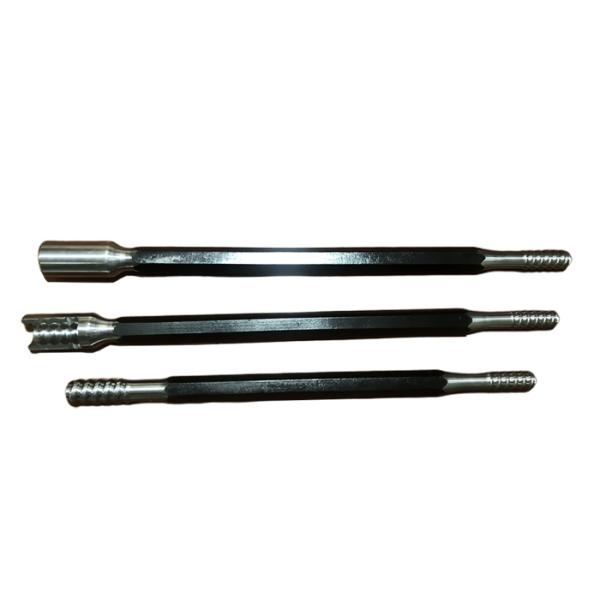 T38 Threaded Drill Rod Top Hammer Drilling Tools Of Guide Tube 915mm To 6095mm Length
