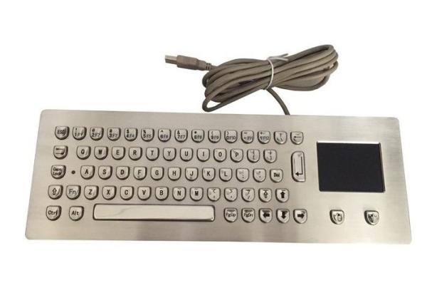 Cheap Italian Ergonomics Panel Mount Keyboard 66 Keys Built In Touchpad For PC for sale