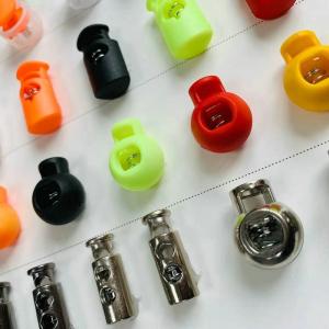 Best High quality Nylon Cord ender spring Rope toggle plastic stopper in colors for garment wholesale