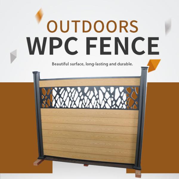 Faux DIY WPC Construction Fencing Panels Waterproof