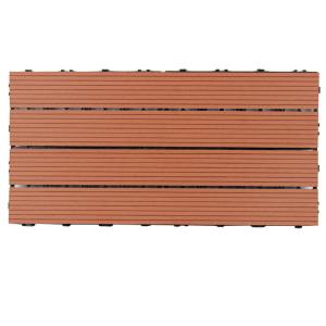Best SGS 30x60cm Outdoor Interlocking Composite Patio Decking Tiles wholesale