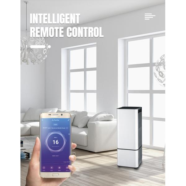 35W Floor Standing Air Purifier For Office With H13 True HEPA Filter Air Quality Monitor