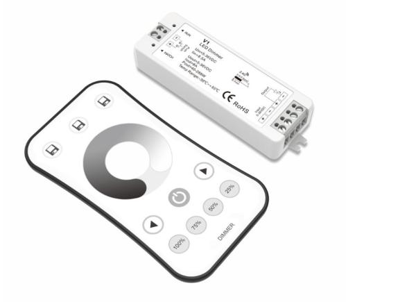 Cheap Auto Transmitting LED Strip Light Dimmer Unit With Wireless Controller For Color Box Set for sale