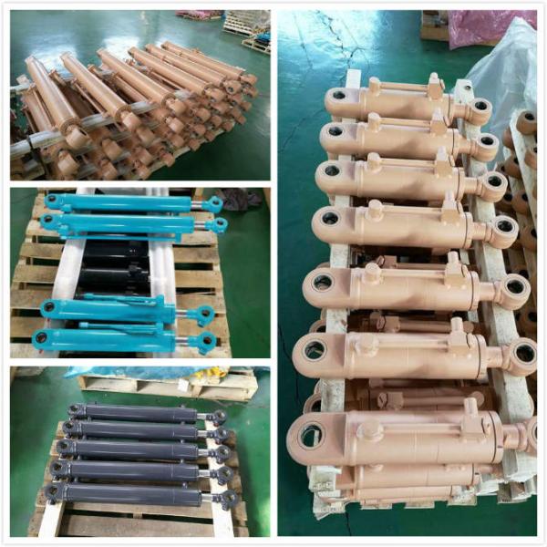 OEM / ODM Double Acting Hydraulic Cylinder Farm Tractor Loader Chrome Long Stroke