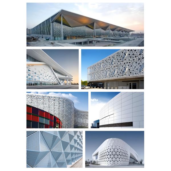 Dia As Per Perforated Metal Panel Ceiling Customized Pitch Suitable for Office Hospitals Airports and Public Buildings