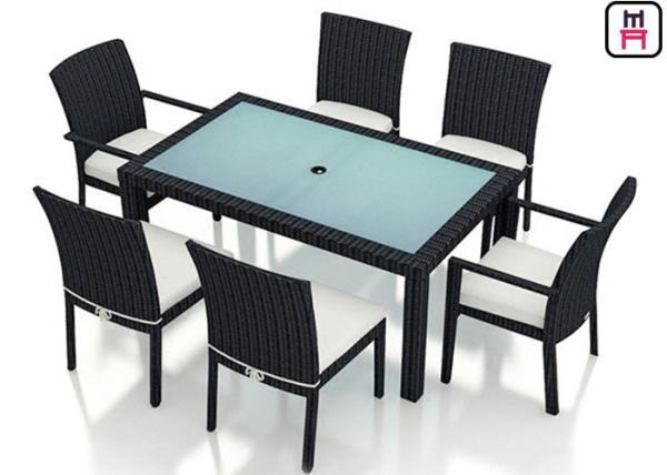 Cheap Outdoor Patio Furniture High Top Table , Commercial Grade Outdoor Dining Furniture Table for sale