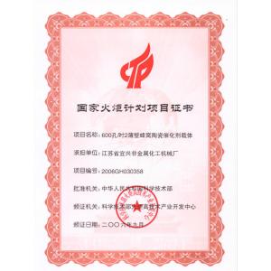 Jiangsu Province Yixing Nonmetallic Chemical Machinery Factory Co.,Ltd Certifications