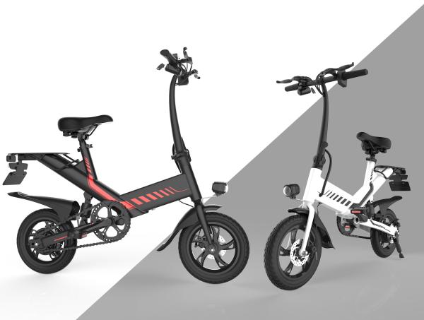 Cheap Tourism Electric City Folding Bike 12 Inch Aluminum Alloy Frame IP54 Waterproof for sale