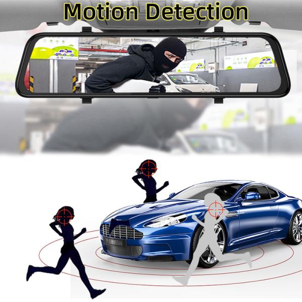 Cheap Rear View Mirror 2K Dash Camera Night Vision DVR 12 Inch FHD 1440P for sale