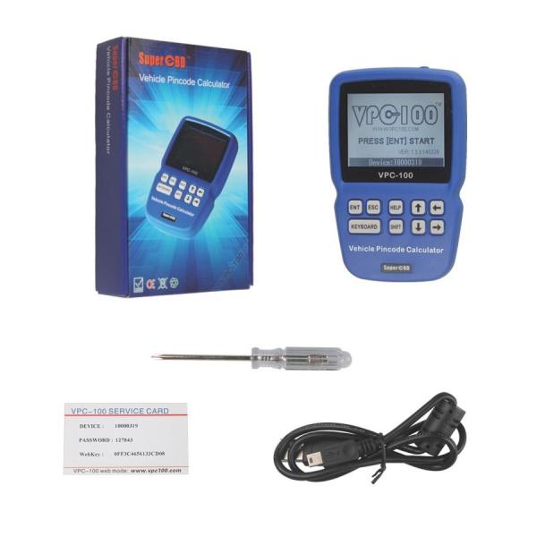 Cheap Hand-Held English Car Key Programmer , VPC-100 Pin Code Calculator for sale