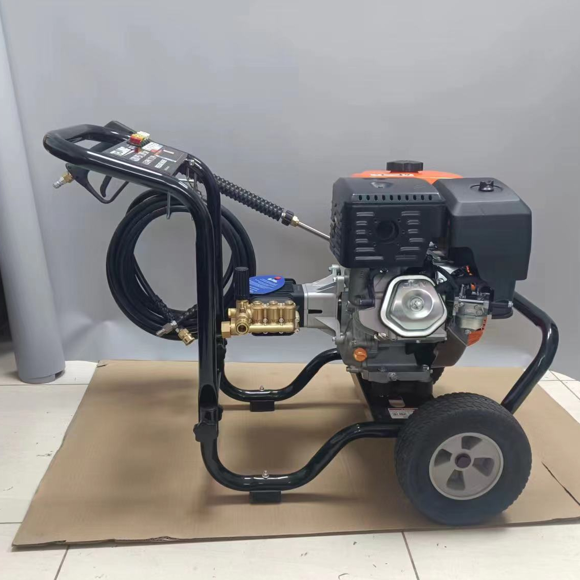 Portable 3800PSI/262Bar Gasoline High Pressure Washer 190F 420cc for Cold Water Cleaning