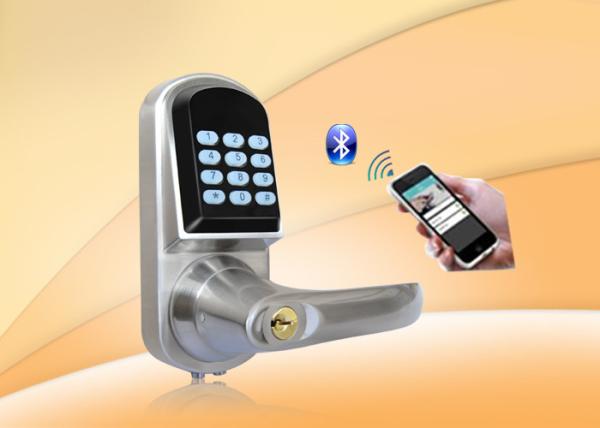 Cheap Bluetooth Password Safe Door Lock With Password Keypad / Low Voltage Alarm for sale