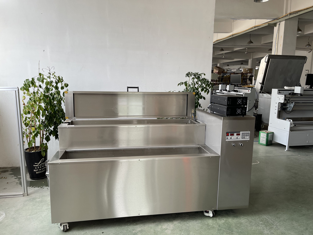 4500w 40khz Anilox Roller Cleaning Machine , Two Tanks Anilox Roller Cleaner