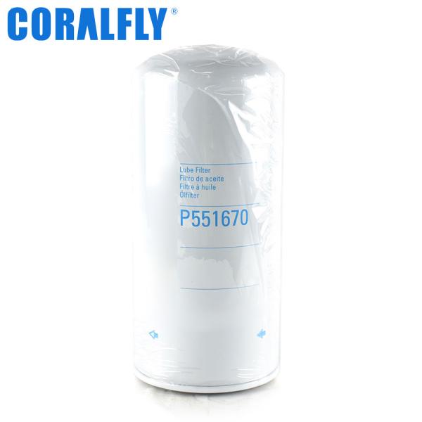 Tractor P551670 For CORALFLY Oil Filter For CUMMINS 3313279