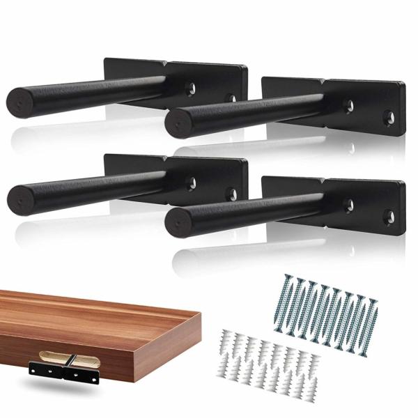 4-6mm Thickness Supporting Fixed Shelves Hidden Floating Wall Shelf Mounting Bracket