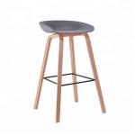 Multi Coloured Wooden Dining Chairs , Modern Plastic Bar Stools