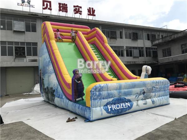 Cheap Customized OEM Design PVC 0.5MM Kids Inflatable Dry Slide CE / UL Blower for sale