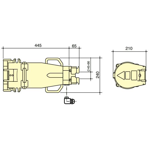 PowerSyntax High Current Industrial Connector 5P 250A IP67 415V Heavy Duty