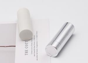 Best Snap Gloss Lipstick Tube Aluminum Empty Shiny Silver 3.5g wholesale
