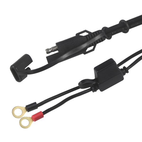 Cheap 15A Sae Battery Charger with O Ring Terminal Car Extension Cable 2ft for sale