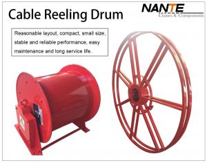 Best Vertical IP65 380v / 440v Cable Reeling Drum With Red Surface Customized wholesale