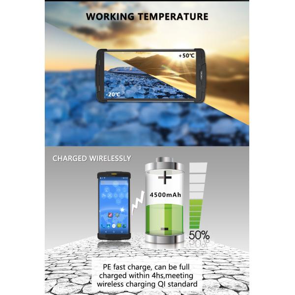 GPS Qr code black Android 8.1 Barcode Scanners with 4500mAh battery