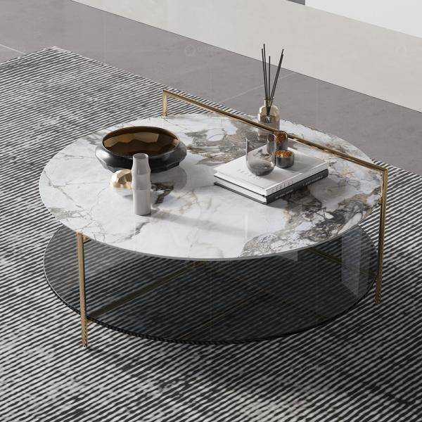 Cheap Round SS Coffee Table Sets Hotel Center Home Living Room Furniture for sale