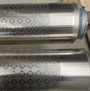 China Textile Printing Machine Parts Coating Rotary Screen Carpets Printing Parts Customized Pattern 640 Repeat on sale