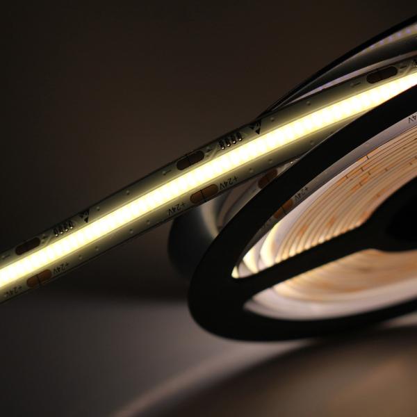 180 Degree 90CRI FPCB Cob Tape Light 3M Adhensive Easy Installation