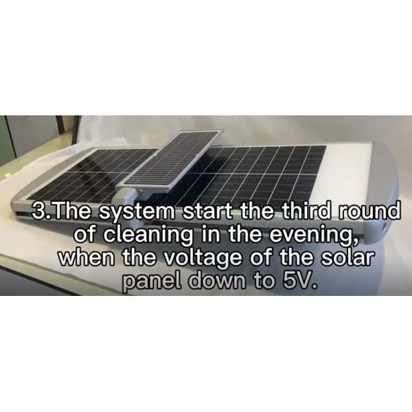 Custom smart solar street light with self cleaning function