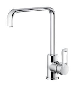 China OEM Stylish Single Hole Kitchen Sink Faucet Commercial Sink Taps 304mm High on sale