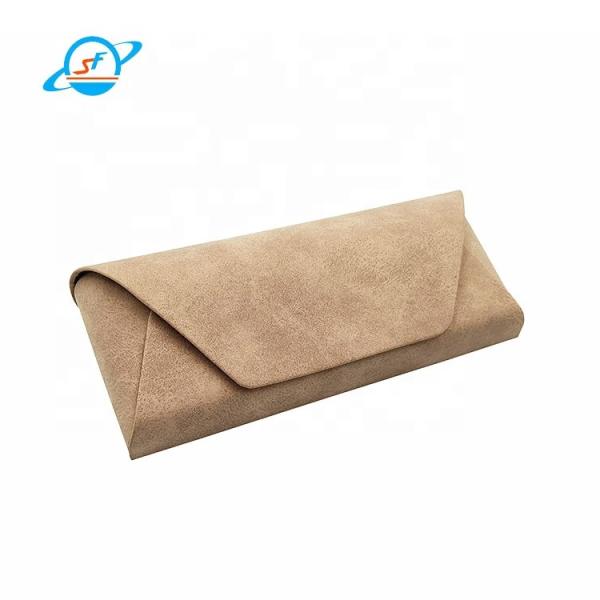 Cheap Women And Men Folding Optical Glasses Case Suede Glasses Case Personalized for sale